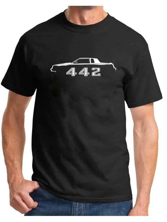 Reprint Rare 1985 1986 1987 Olds 442 Cutlass Classic Outline Design Tshirt NEW