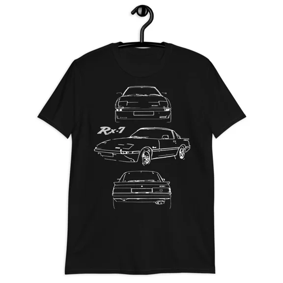 Reprint Rare 1985 RX-7 Vintage JDM Car RX7 Japanese Collector Cars Short-Sleeve T-Shirt