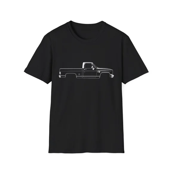 Reprint Rare 1986 Chevy Silverado Shirt | Square Body Pickup Truck Vector Art Tee