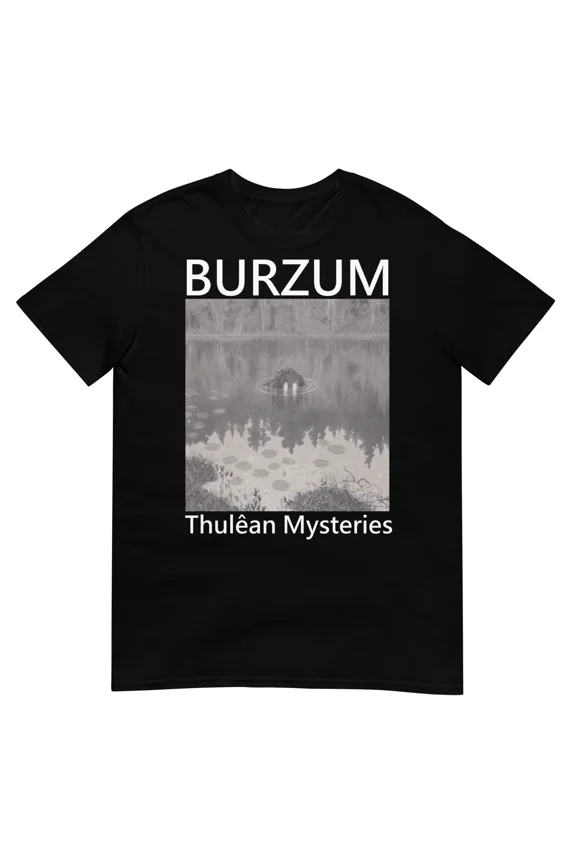 Reprint Rare 1BURZUM "Thulean Mysteries" (One Sided) (Black) T-SHIRT