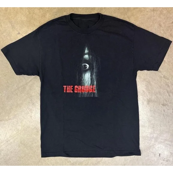 Reprint Rare 2000s The Grudge 2004 Horror Movie Promo T-Shirt Size S-5XL Reprint