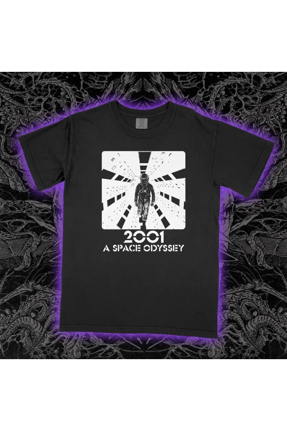 Reprint Rare 2001 a Space ODYSSEY Shirt film movie science fiction Stanley Unisex Tee