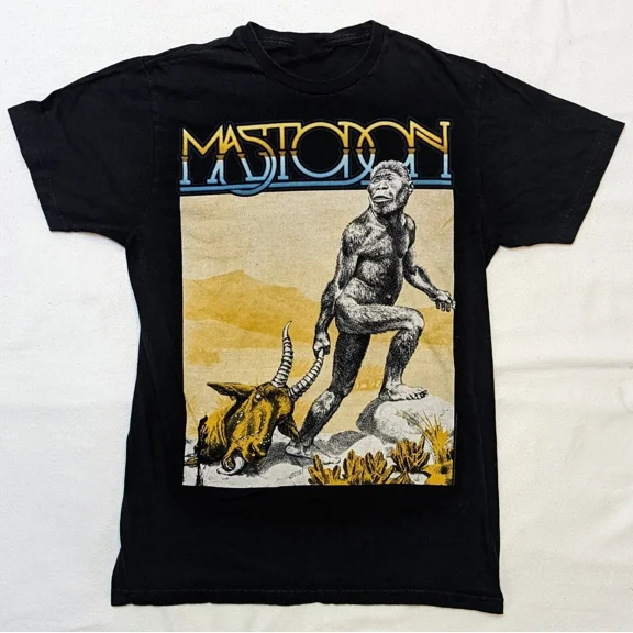 Reprint Rare 2012 Bay Island MASTODON Shirt Short Sleeve Black Unisex S-234XL 1S0002