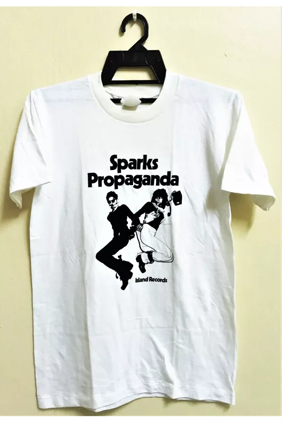 Reprint Rare 70s SPARKS PROPAGANDA T Shirt White Men S-5XL KN376
