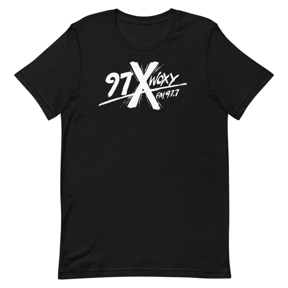 Reprint Rare 97X WOXY 97.7 FM Alternative Rock Radio Graphic Tee Shirt Unisex t-shirt