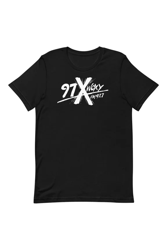 Reprint Rare 97X WOXY 97.7 FM Alternative Rock Radio Graphic Tee Shirt Unisex t-shirt