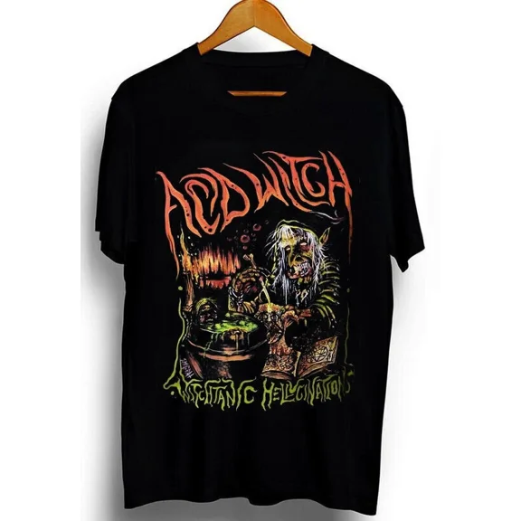 Reprint Rare ACID WITCH Witchtanic Hellucinations T-shirt, gift for fan