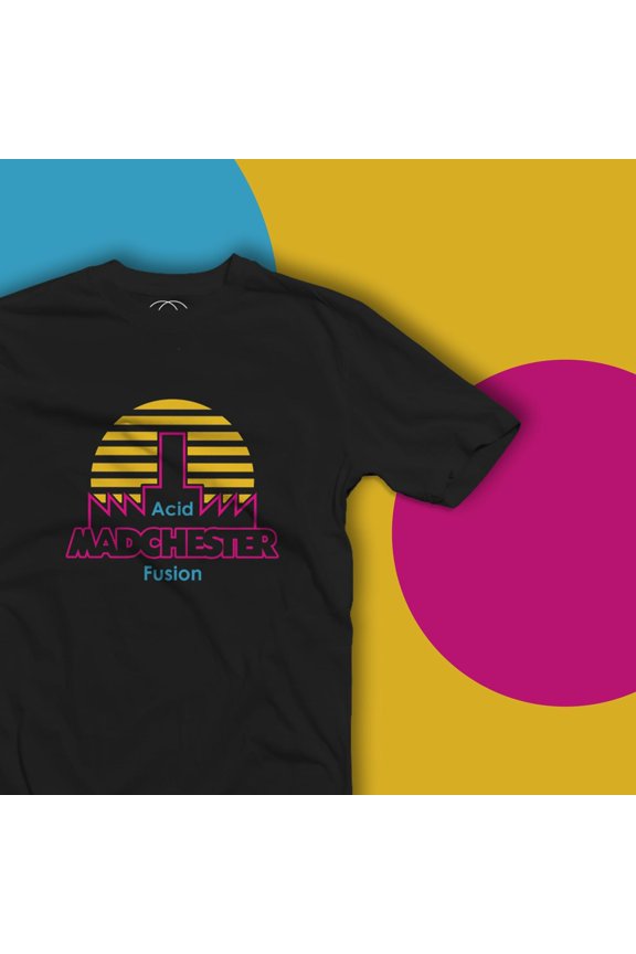 Reprint Rare Acid Madchester Fusion T-Shirt - House Music Techno Rave