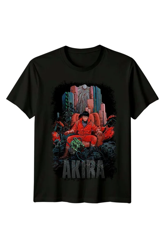 Reprint Rare Akira (1988) Movie Poster Inspired T-Shirt Retro Classic Film Fans Graphic Tee