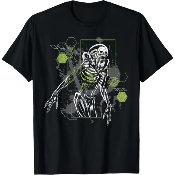 Reprint Rare Alien: Romulus Xenomorph Tech Readout T-Shirt Size S-5XL New 2024