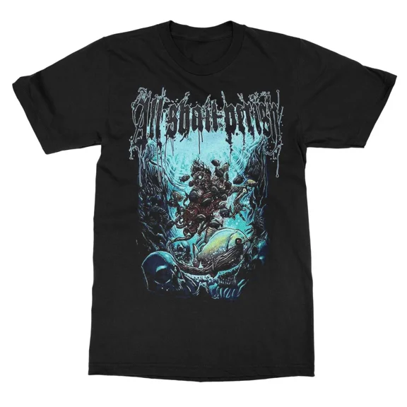 Reprint Rare All Shall Perish Black Band Short Tee Cotton Shirt