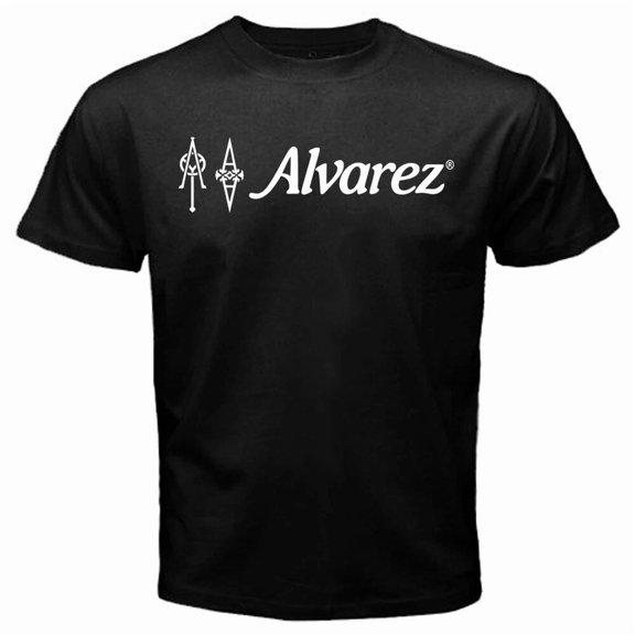 Reprint Rare Alvarez Guitars Men's Black T-Shirt Size S to 4XL