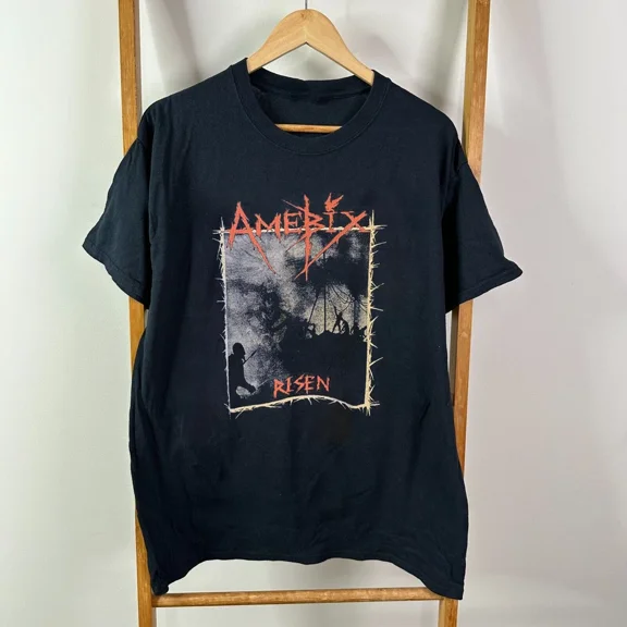 Reprint Rare Amebix Band Risen Final Tour Unisex Cotton Adult T-Shirt All Size