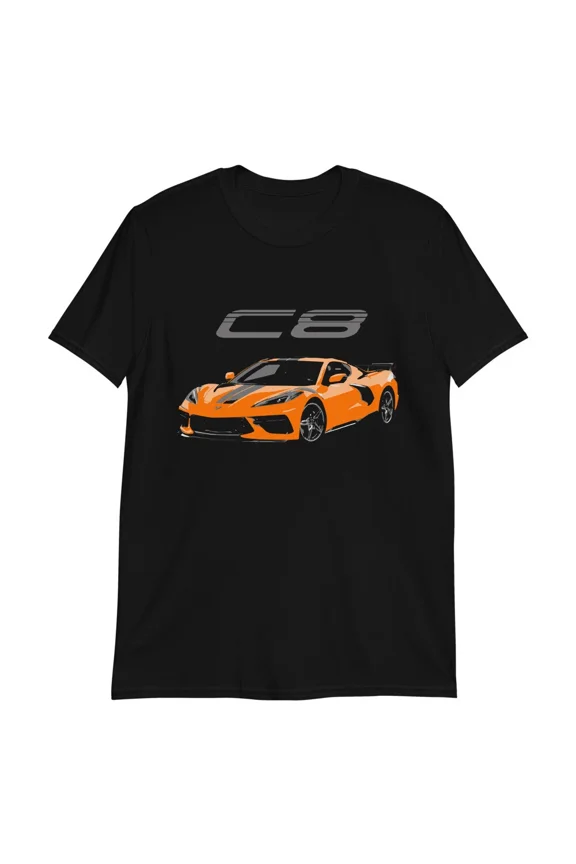 Reprint Rare Amplify Orange 2022 vette C8 Owner Gift Short-Sleeve Unisex T-Shirt