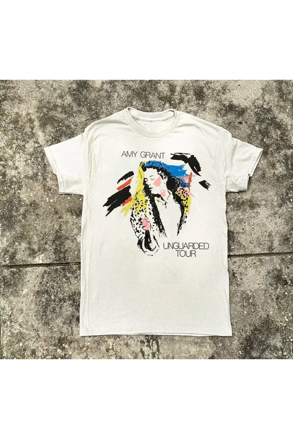 Reprint Rare Amy Grant T-shirts Men Women White All Size S-5XL Shirt MA594