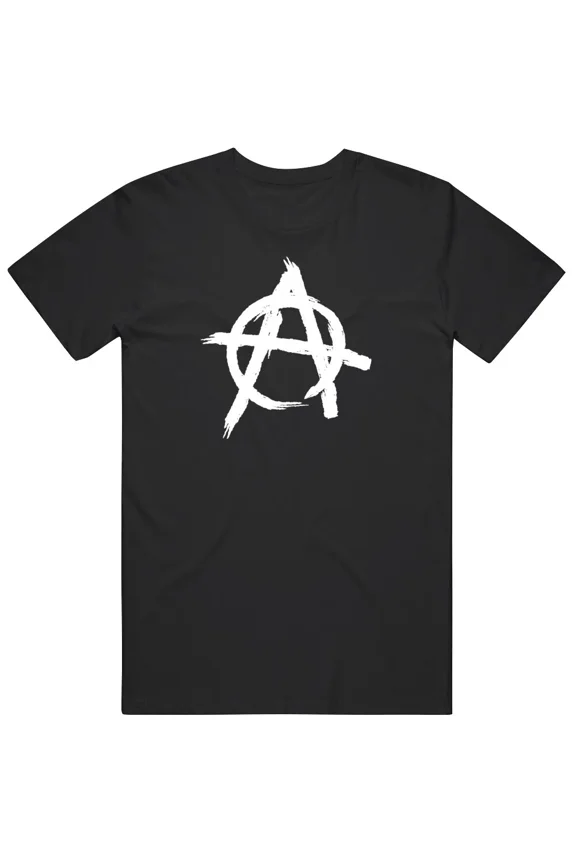 Reprint Rare Anarchy We Are All Anarchists I Love Anarchy Symbol V2 T Shirt