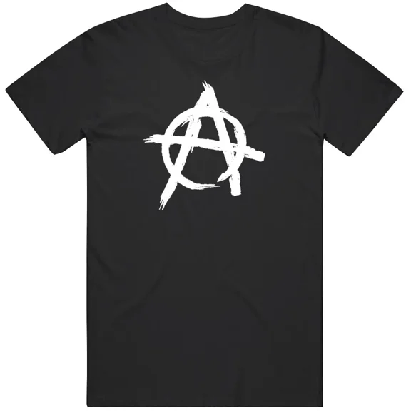 Reprint Rare Anarchy We Are All Anarchists I Love Anarchy Symbol V2 T Shirt