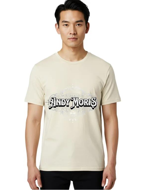 Reprint Rare Andy-Moris Mens Graphic Tee,100% Cotton,Casual Summer Wear
