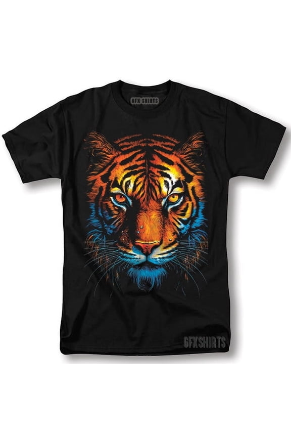 Reprint Rare Angry Tiger Shirt Scary Mean Gym Vntg Graphic Design Cool Gift T-shirt