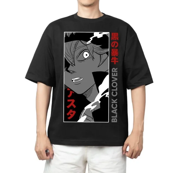 Reprint Rare Anime Black Clover Asta 5 T Shirt Size S - 5Xl Gift For Friends