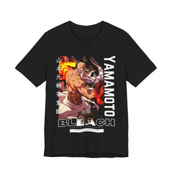 Reprint Rare Anime Bleach Capt. Yamamoto T Shirt Size S - 5Xl Gift For Friends