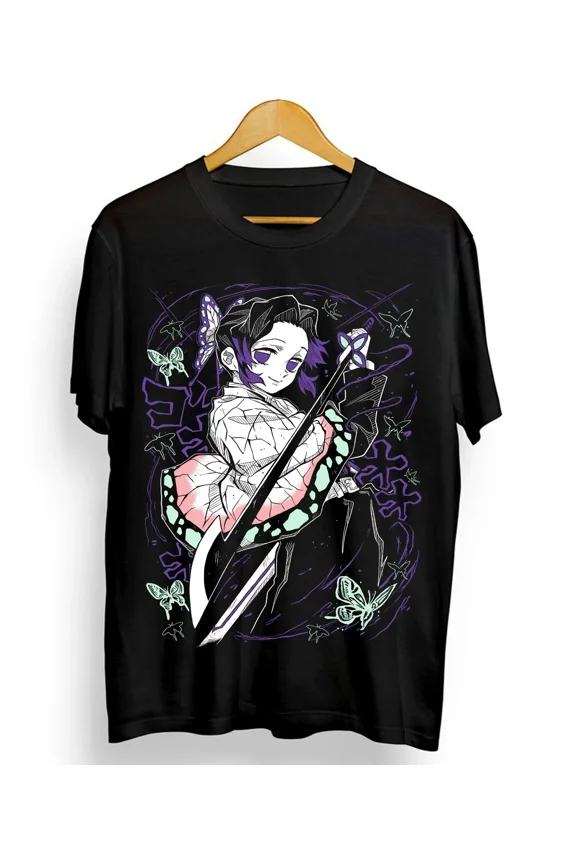 Reprint Rare Anime Butterfly Character Graphic Tee All Size HOT TREND