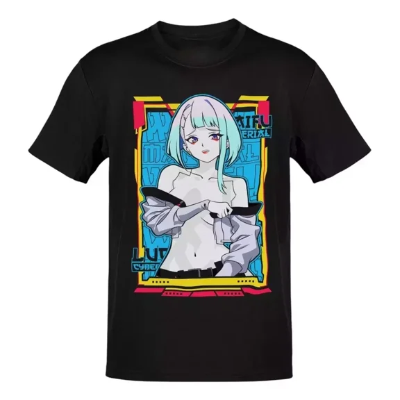 Reprint Rare Anime Cyberpunk Lucy T Shirt Size S - 5Xl Gift For Friends