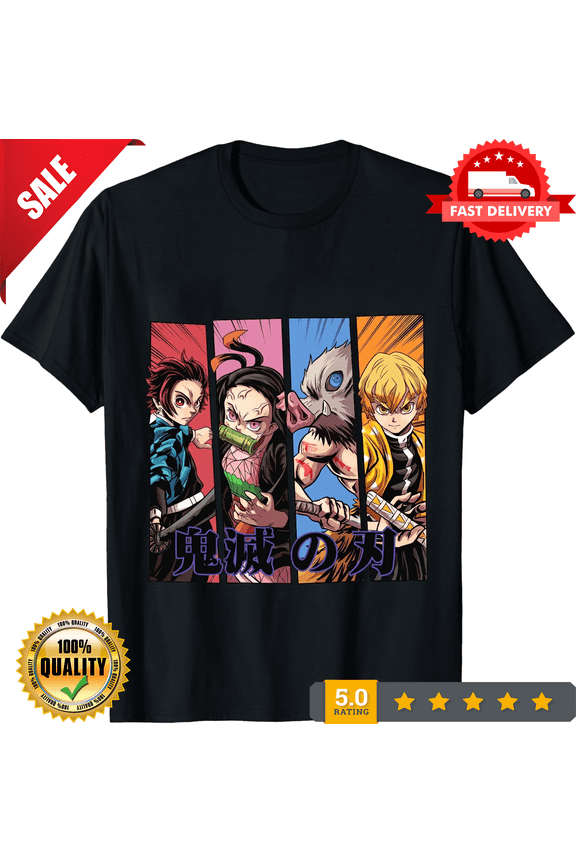 Reprint Rare Anime Demon Slayers T-Shirt Size S-5XL, Gift For Friends, For Kids, ULTRA LIMITED-TH80358