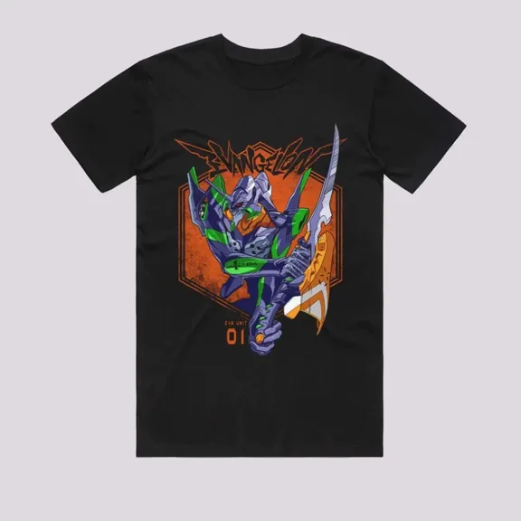Reprint Rare Anime Eva Unit 01 T Shirt Size S - 5Xl Gift For Friends, Kids