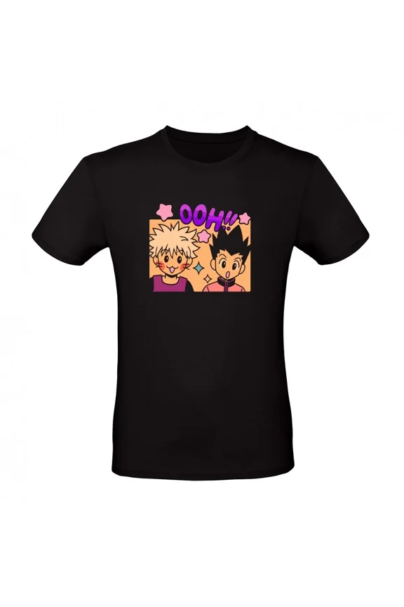 Reprint Rare Anime Gon And Killua S Happy Ooh Gon T Shirt Size S - 5Xl Gift For Friends