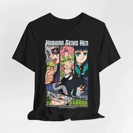 Reprint Rare Anime-Inspired Unisex Jersey Tee, Hashira Geiko Hen T-Shirt, Casual Wear, [...]