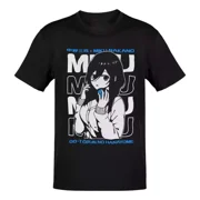 Reprint Rare Anime Las Quintillizas Miku Nakano Letras Blancas Celestes T-Shirt Size S - 5XL
