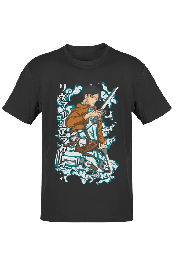 Reprint Rare Anime Levi Ackerman T Shirt Size S - 5Xl Gift For Friends
