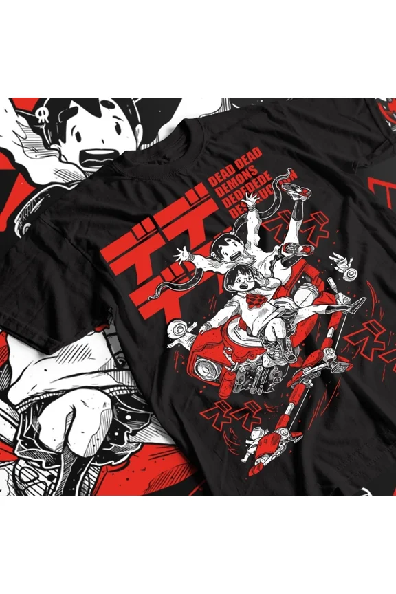 Reprint Rare Anime Manga Dead Dead Demons T-shirt, Inio Asano Tee, Unisex Cotton Shirt