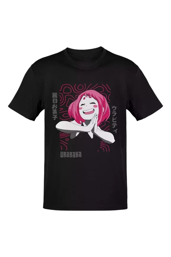 Reprint Rare Anime My Hero Academia Boku No Hero Uraraka T-Shirt Size S-5XL, Gift For Friends
