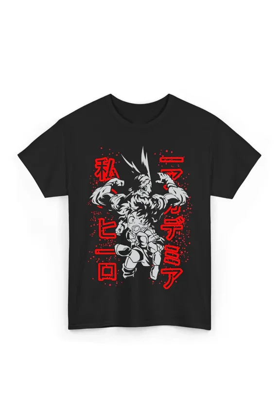 Reprint Rare Anime My Hero Accademia Iziku E All Might T-Shirt Size S-5XL, Gift For Friends