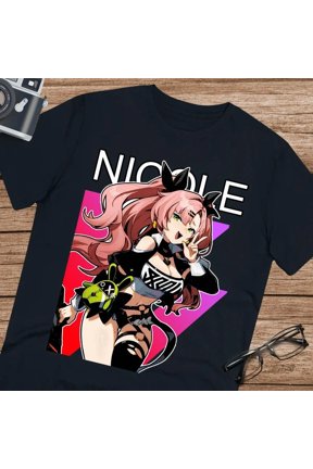 Anime Nicole Demara Zenless Zone T Shirt Size S - 5Xl Black Size S - 5XL