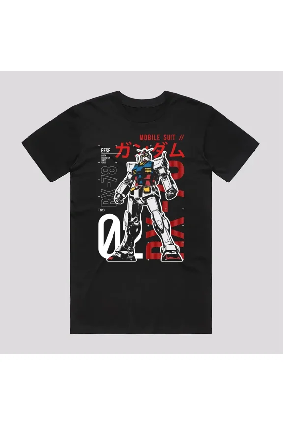 Reprint Rare Anime RX 78 MK II T-Shirt Size S-5XL, Gift For Friends, For Kids