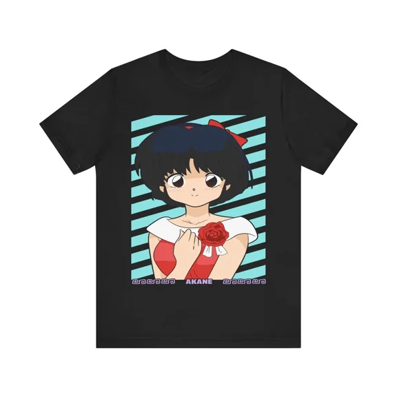 Reprint Rare Anime Ranma 1/2 Akane T Shirt Size S - 5Xl BLACK Size S - 5XL