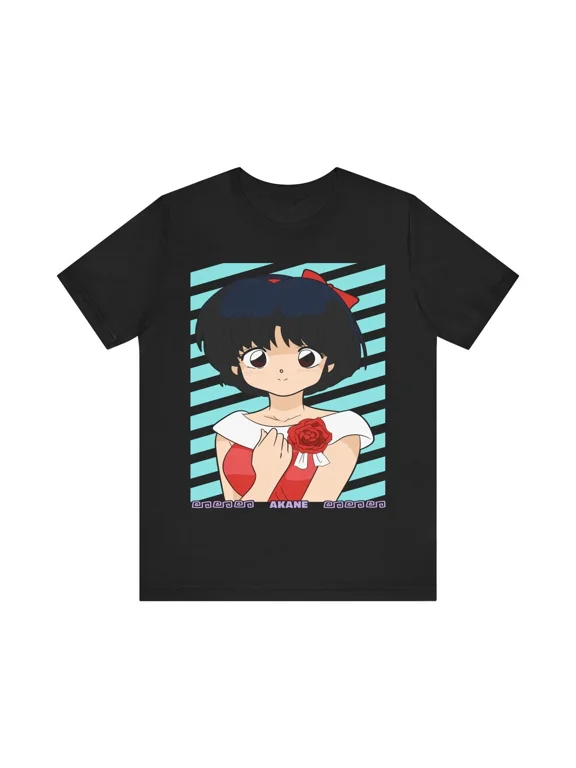 Reprint Rare Anime Ranma 1/2 Akane T Shirt Size S - 5Xl BLACK Size S - 5XL