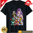 thumbnail image 1 of Reprint Rare Anime Saint Seiya Knights Of The Zodiac Hyoga Ikki Horror Black T-shirt, CROWD FAVORIT-TH76847, 1 of 2