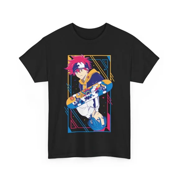 Reprint Rare Anime Sk8 The Infinity Langa And Reki Fist Bump Black T Shirt