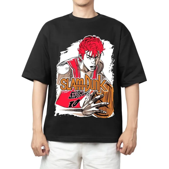 Reprint Rare Anime Slam Dunk Sakuragi Hanamichi T Shirt Size S - 5Xl Gift For Friends V2