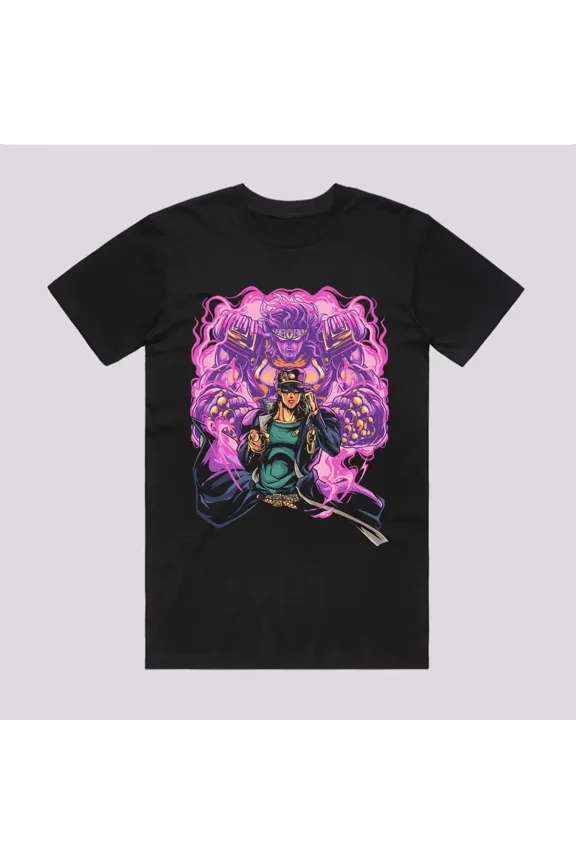 Reprint Rare Anime Star Platinum T-Shirt Size S-5XL, Gift For Friends, For Kids