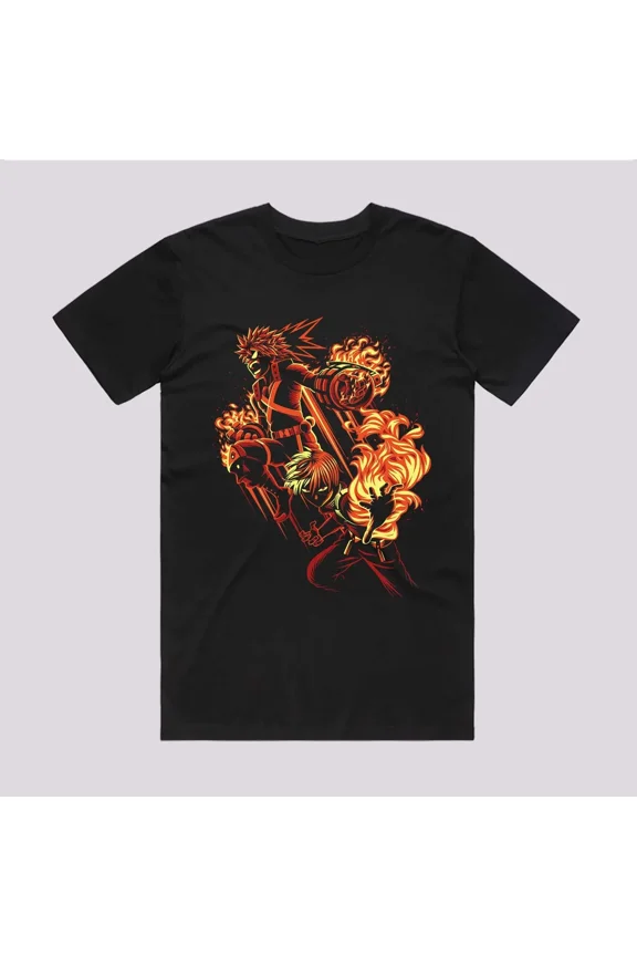 Reprint Rare Anime Super Fire Academia T-Shirt Size S-5XL, Gift For Friends, For Kids