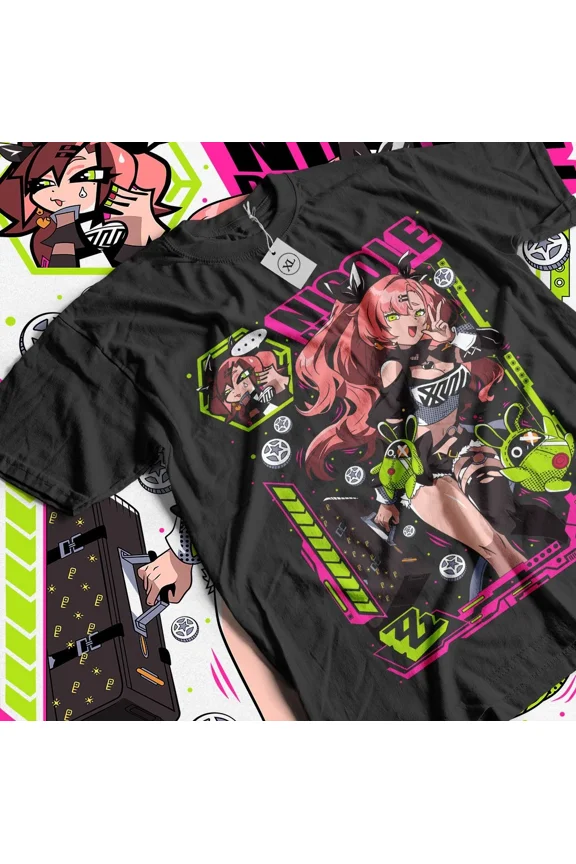 Reprint Rare Anime T-shirt Zenless Zone Zero nicole demara shirt Short Sleeve Unisex All Size