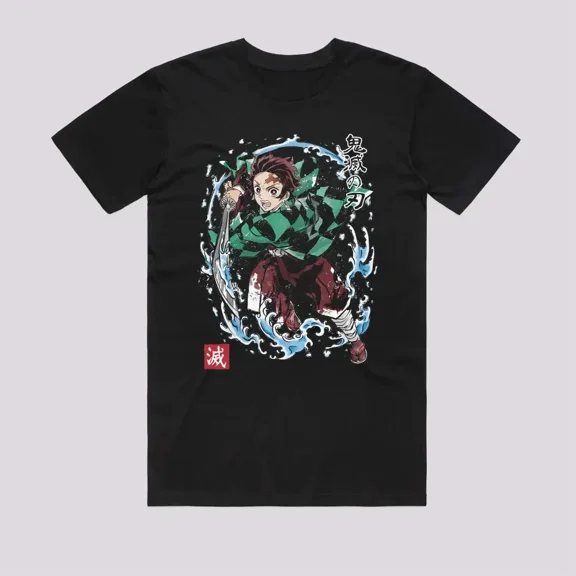 Reprint Rare Anime Tanjiro Sumi-e T Shirt Size S - 5Xl Gift For Friends, Kids