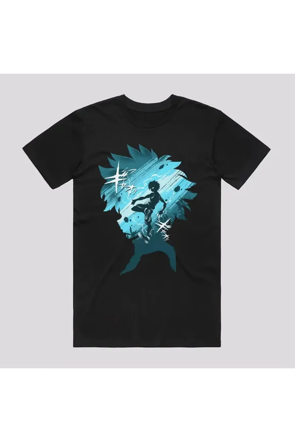 Reprint Rare Anime Thunderbold Killua T-Shirt Size S-5XL, Gift For Friends, For Kids