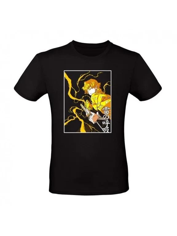 Reprint Rare Anime Zenitsu Agatsuma Thunder Breathing T-Shirt Size S-5XL, Gift For Friends