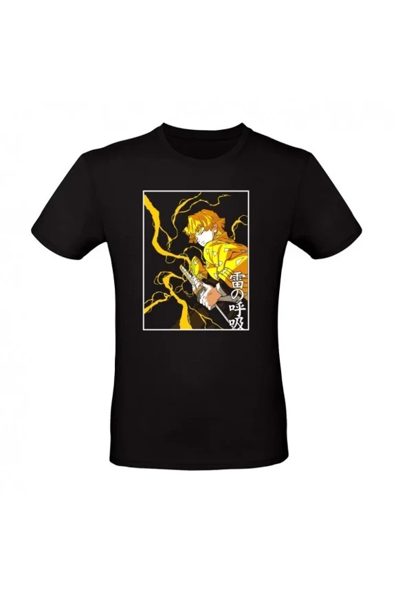 Reprint Rare Anime Zenitsu Agatsuma Thunder Breathing T-Shirt Size S-5XL, Gift For Friends